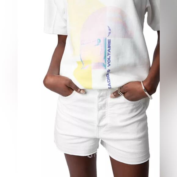 NWT Zadig & Voltaire Bow Mo Terry Palmer short sleeved sweatshirt - XS - Picture 4 of 8